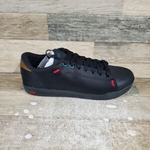 Giro Deed Mens Cycling Shoes Sz 12‎ Black Spark Leather Lace Up Low Top Sneakers